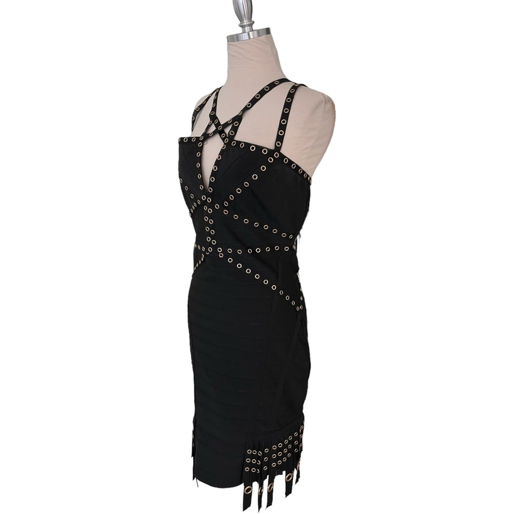 WOW COUTURE BLACK BANDAGE DRESS NEW Large - Picture 8 of 11
